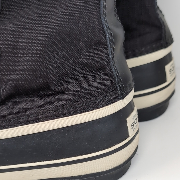 Sorel Black Waterproof Lace-Up Boots Women Size 8 - Picture 4 of 9